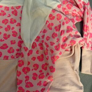 Crown & Ivy Cream and Pink Sweater